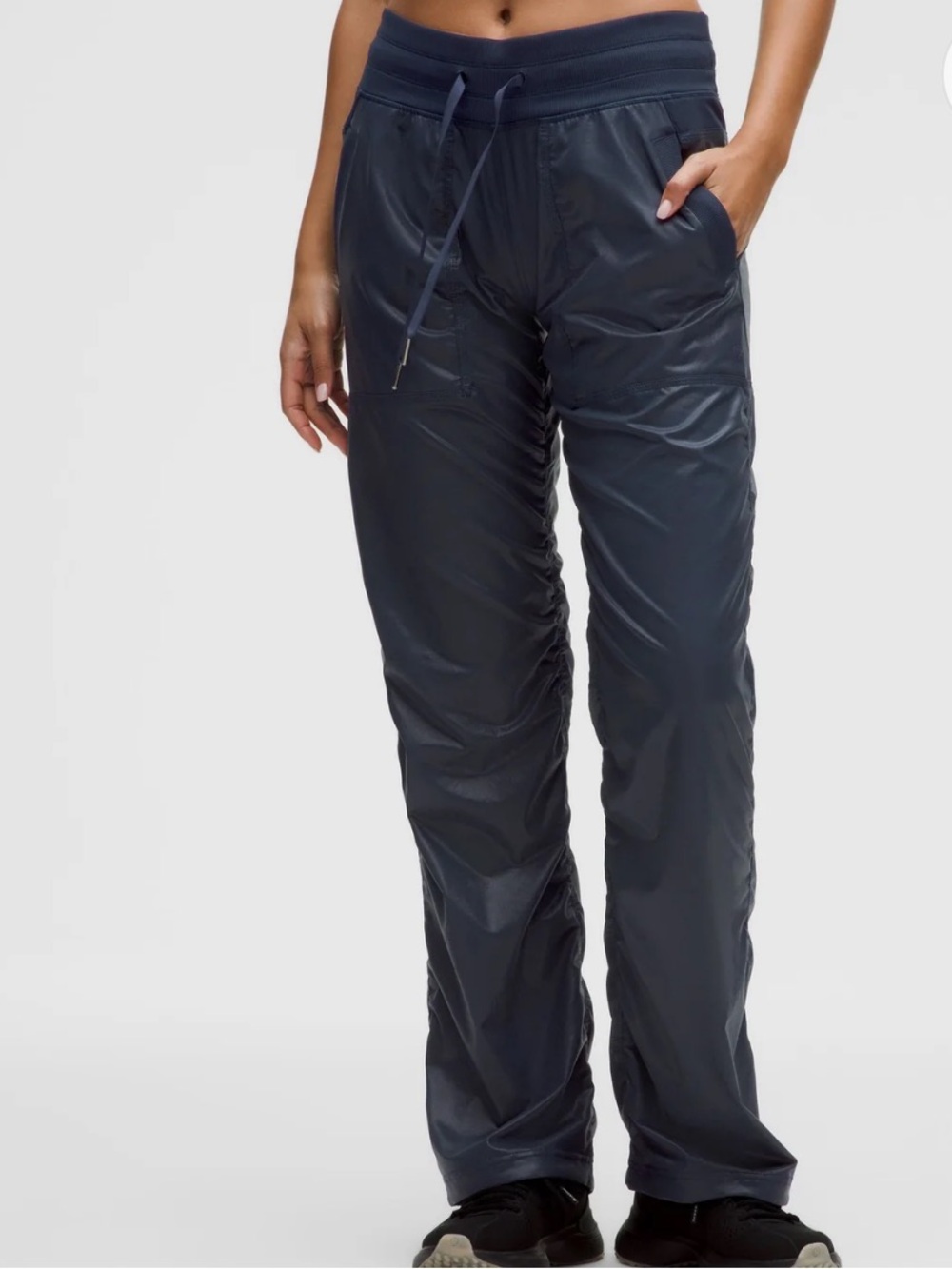 New 2025 Lululemon Dance Studio mid-rise dark blue pants - metallic Shine